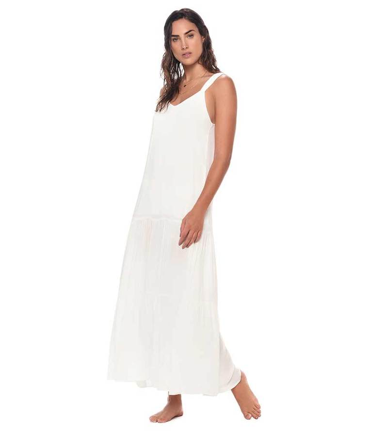 WHITE MAGGIE MAXI DRESS