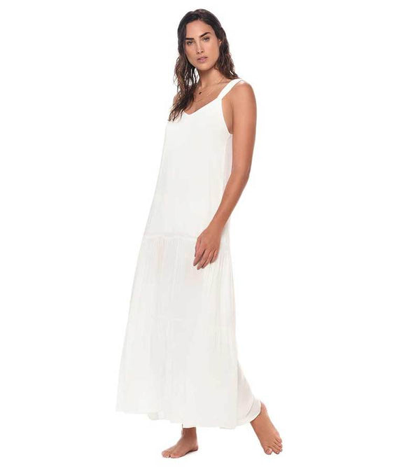 WHITE MAGGIE MAXI DRESS