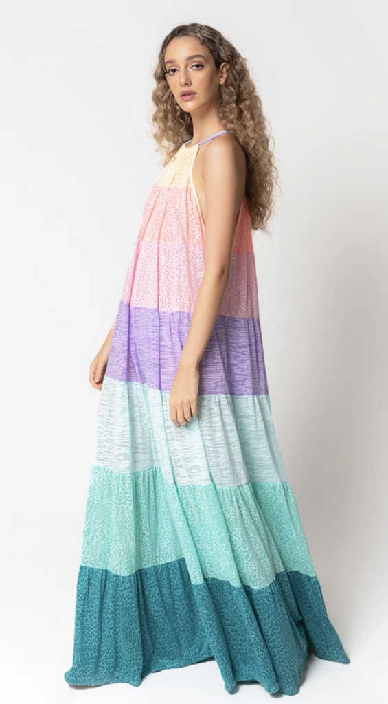 POPSICLE HALTER DRESS